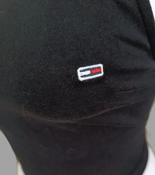 Top Dos Nu Tommy Hilfiger Noir Femme – TJW Crop Open Black Top – Taille M IMPOSE TON STYLL