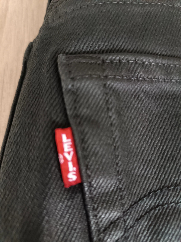 Levi’s femme 501 Wax Coated noir Taille : W27x32