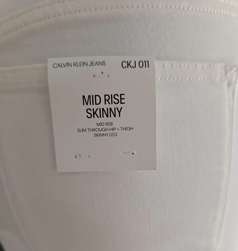 Le jean femme blanc ultime : Calvin Klein Skinny W28 L30