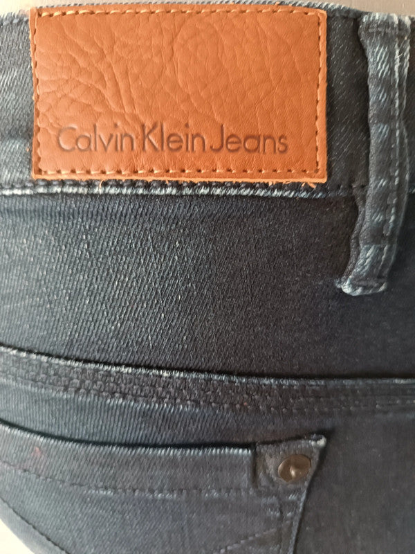 Jean Skinny Femme Calvin Klein Jeans - Taille Basse & Coupe Ajustée taille W28