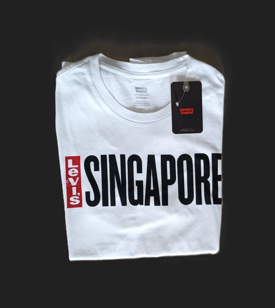 T-Shirt Homme Levi's® "Singapore" – Édition Limitée Blanche Taille : S Levi's