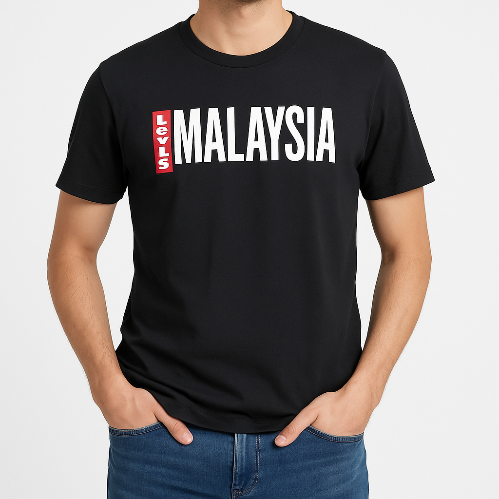 Mannequin portant le t-shirt Malaysia - vue face