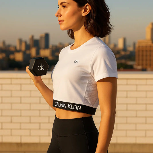 Shooting urbain crop top CK