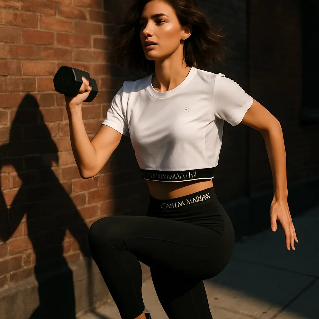 Style éditorial crop top CK