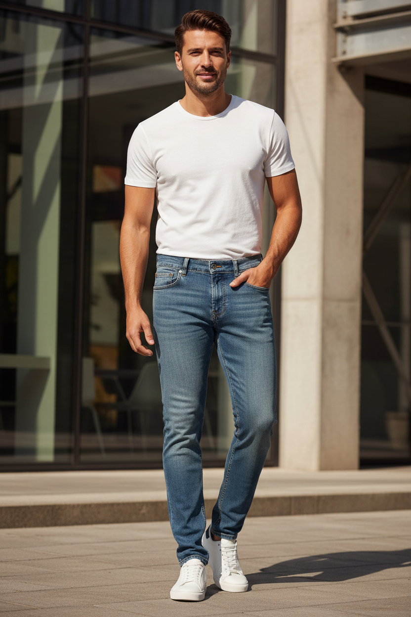 Jean Diesel D-STRUKT Homme Bleu - Denim Premium Stretch - IMPOSE TON STYLL