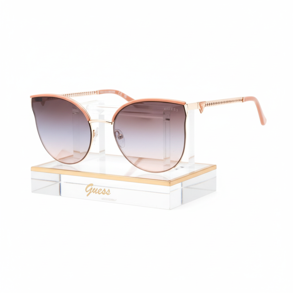 Lunettes de Soleil Cat-Eye Rose Gold Guess - Monture Métal Premium Femme - IMPOSE TON STYLL