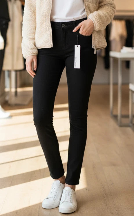 Jean Noir Calvin Klein Jeans Mid Rise Skinny taille W28/W29
