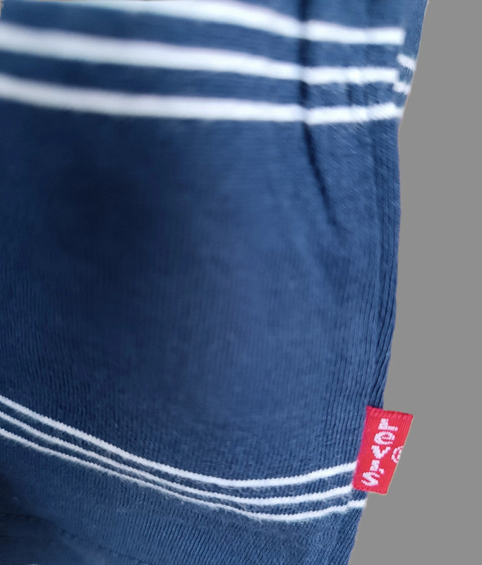T-shirt Levi’s Relaxed Homme – Rayures Bleu et Blanc – Logo "Levi’s The Original" Taille : XL