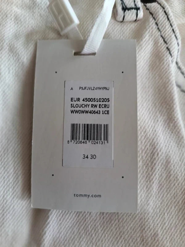 Tommy Hilfiger — Jean Slouchy Regular Waist Ecru | W34 x L30