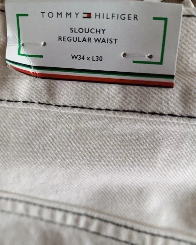 Tommy Hilfiger — Jean Slouchy Regular Waist Ecru | W34 x L30