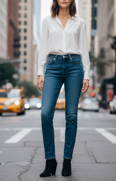 Jean Femme Levi’s 721 High Rise Skinny – Taille Haute, Denim Stretch taille W27
