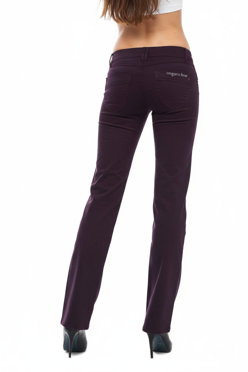 Pantalon Femme Ungaro Fever Prune Premium - Élégance Italienne - IMPOSE TON STYLL