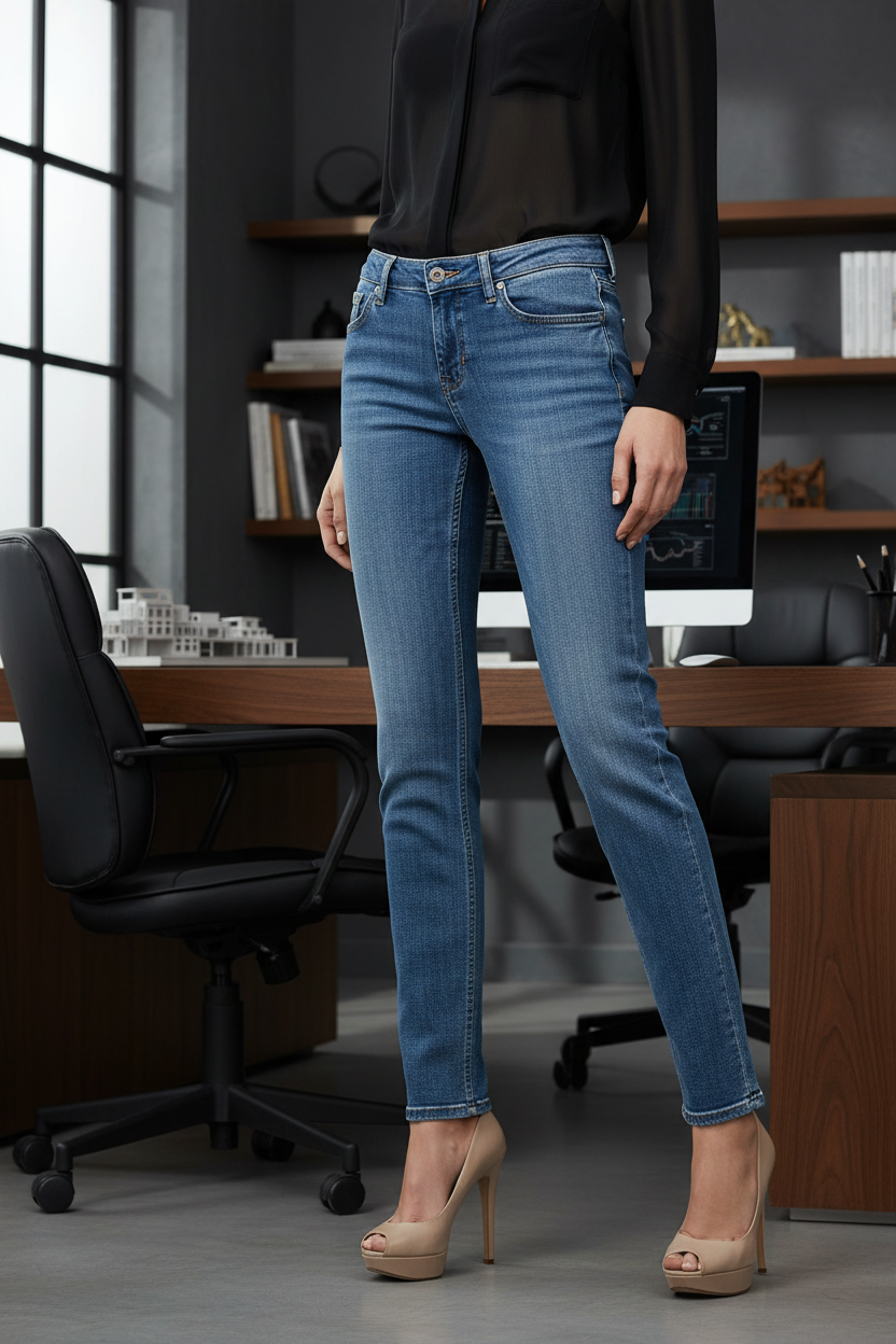 Jean Ungaro Fever Bleu Classique Premium - Coupe Moderne Femme - IMPOSE TON STYLL