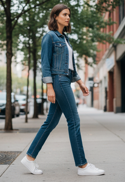 Jean Femme Levi’s 721 High Rise Skinny – Taille Haute, Denim Stretch taille W27