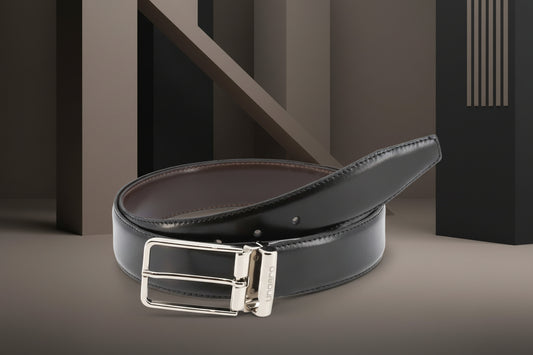 Ceinture Ungaro Homme Cuir Italien Noir - Élégance Intemporelle Made in Italy - IMPOSE TON STYLL