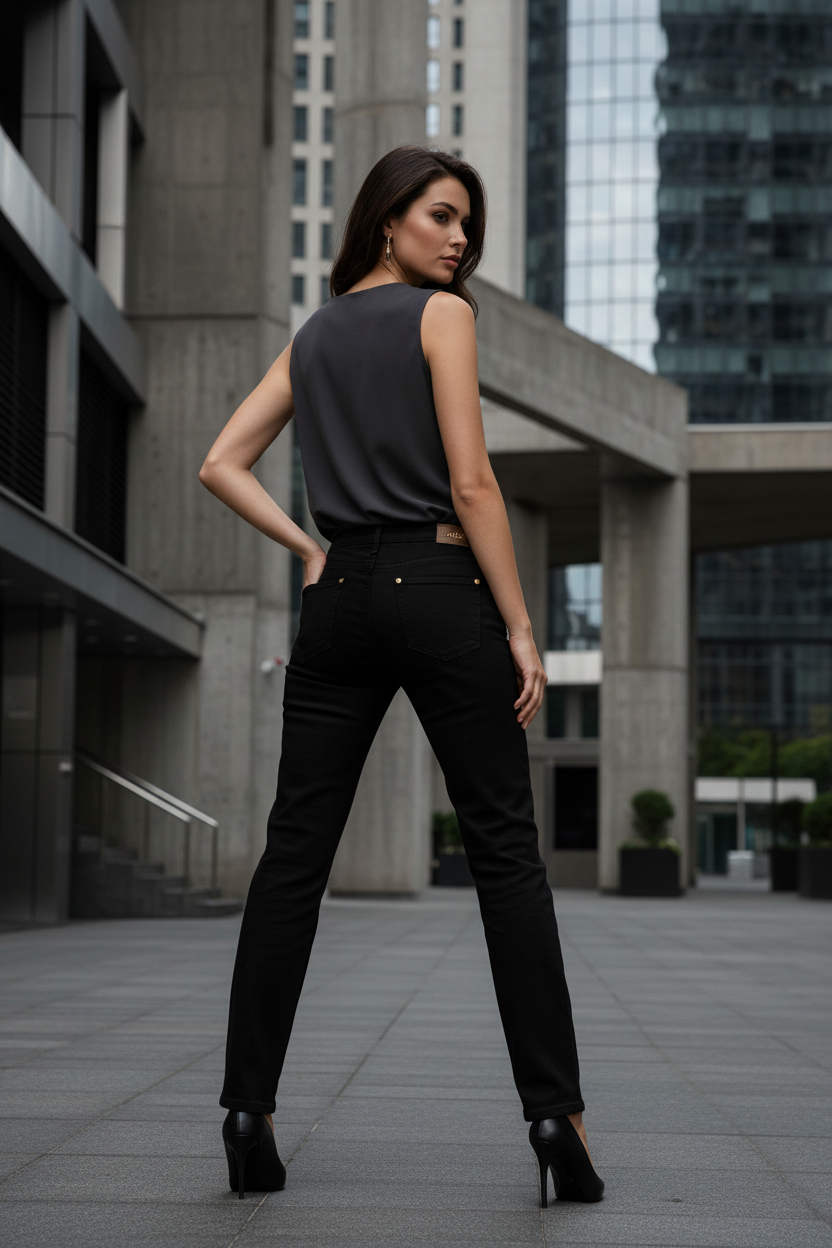 Pantalon Femme Ungaro Fever Noir Premium - Élégance Italienne - IMPOSE TON STYLL