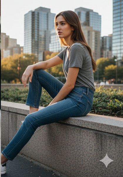 Jean Femme Levi’s 721 High Rise Skinny – Taille Haute, Denim Stretch taille W27