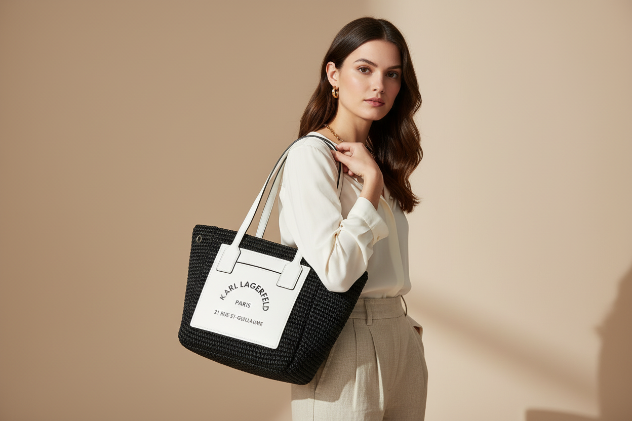 Cabas Karl Lagerfeld Noir - Sac Shopping Femme Premium - IMPOSE TON STYLL