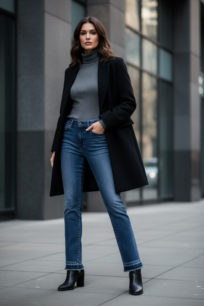 Jean Femme Jacob Cohen Kimberly Bootcut Bleu Ourlet Effiloché Made in Italy - IMPOSE TON STYLL