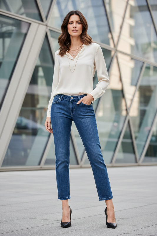 Jean Femme Bleu Ungaro Fever - Denim Premium Made in Italy