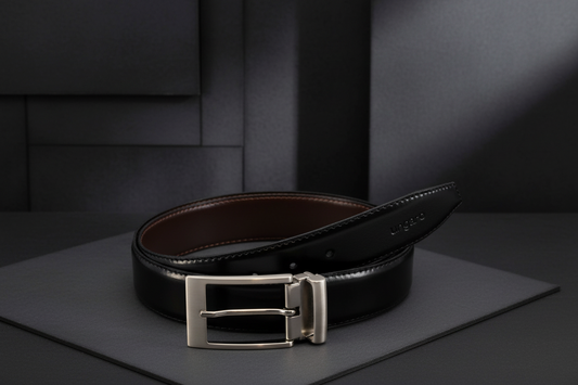 Ceinture Homme Ungaro Réversible Cuir Italien - Noir - IMPOSE TON STYLL