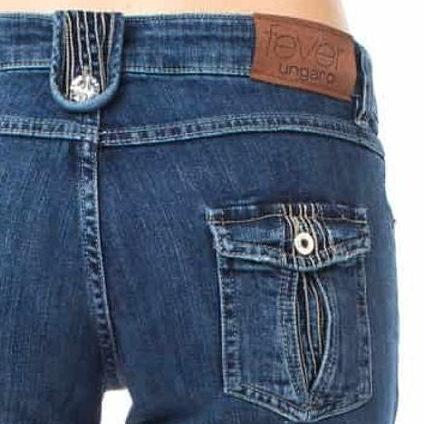 Jean Ungaro Fever Bleu Délavé Premium - Coupe Élégante Femme - IMPOSE TON STYLL