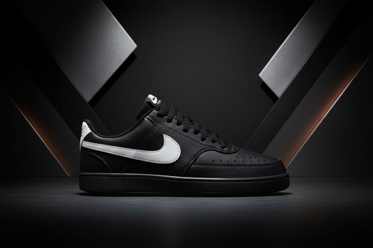 Nike Sneakers Homme Noir - Baskets Mode Premium Cuir et Synthétique