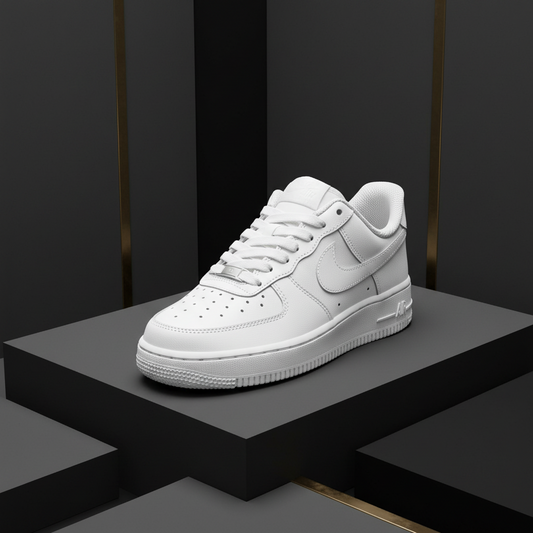 Nike Air Force 1 Femme Blanc - Sneakers Cuir Premium DD8959-100