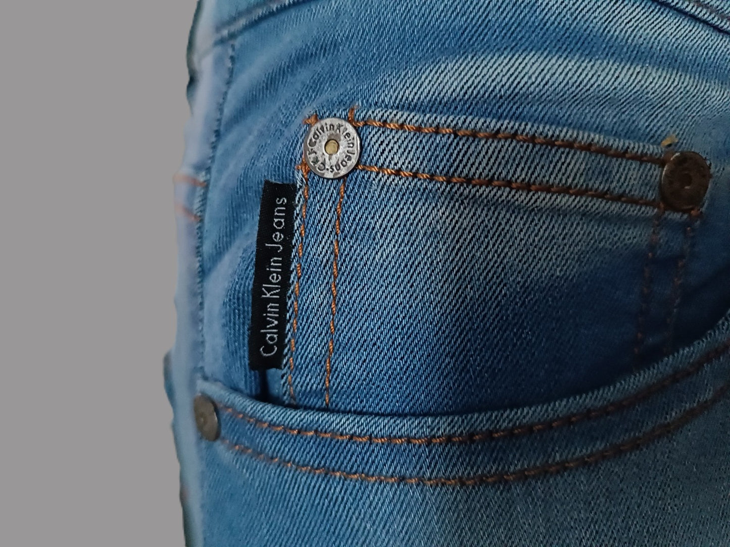 Jean Calvin Klein Femme Rockness Stretch Bleu Clair W27xL32