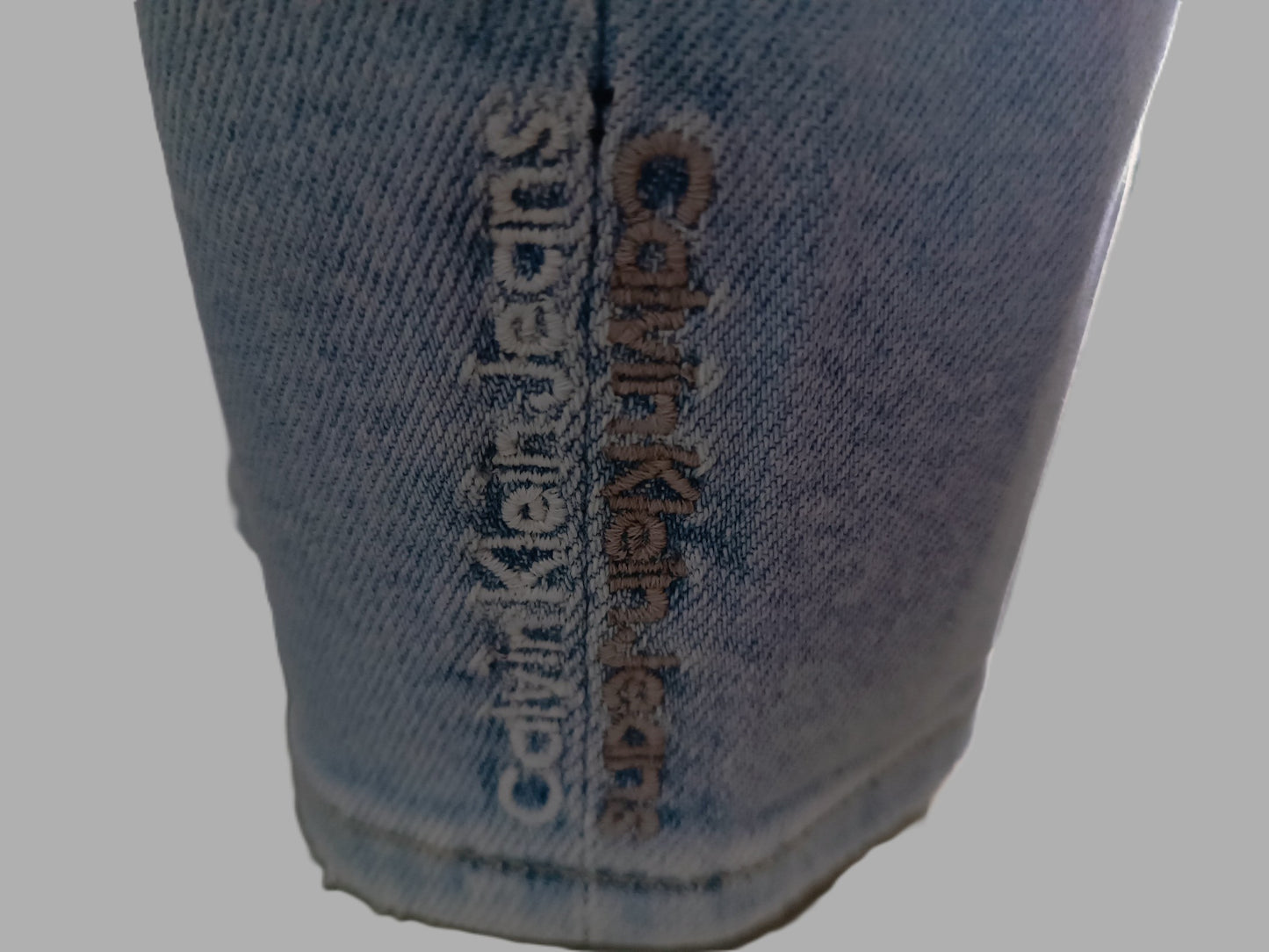 Jean Calvin Klein Femme High Rise Skinny Ankle N/I28 - Bleached Blue