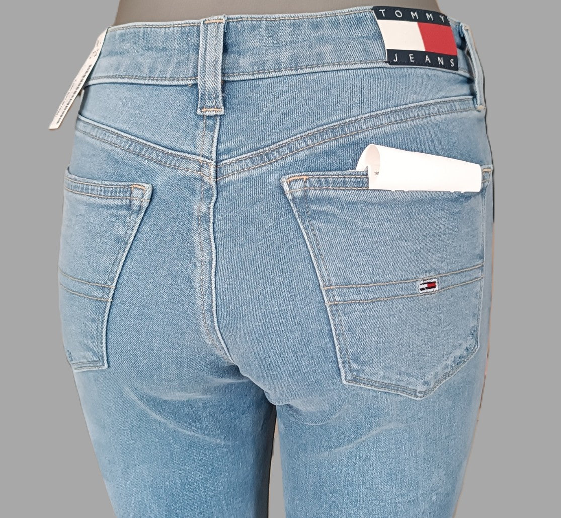 Jean Femme Tommy Jeans Nora Mid Skinny Bleu Clair - W27 L32 Tommy Jeans