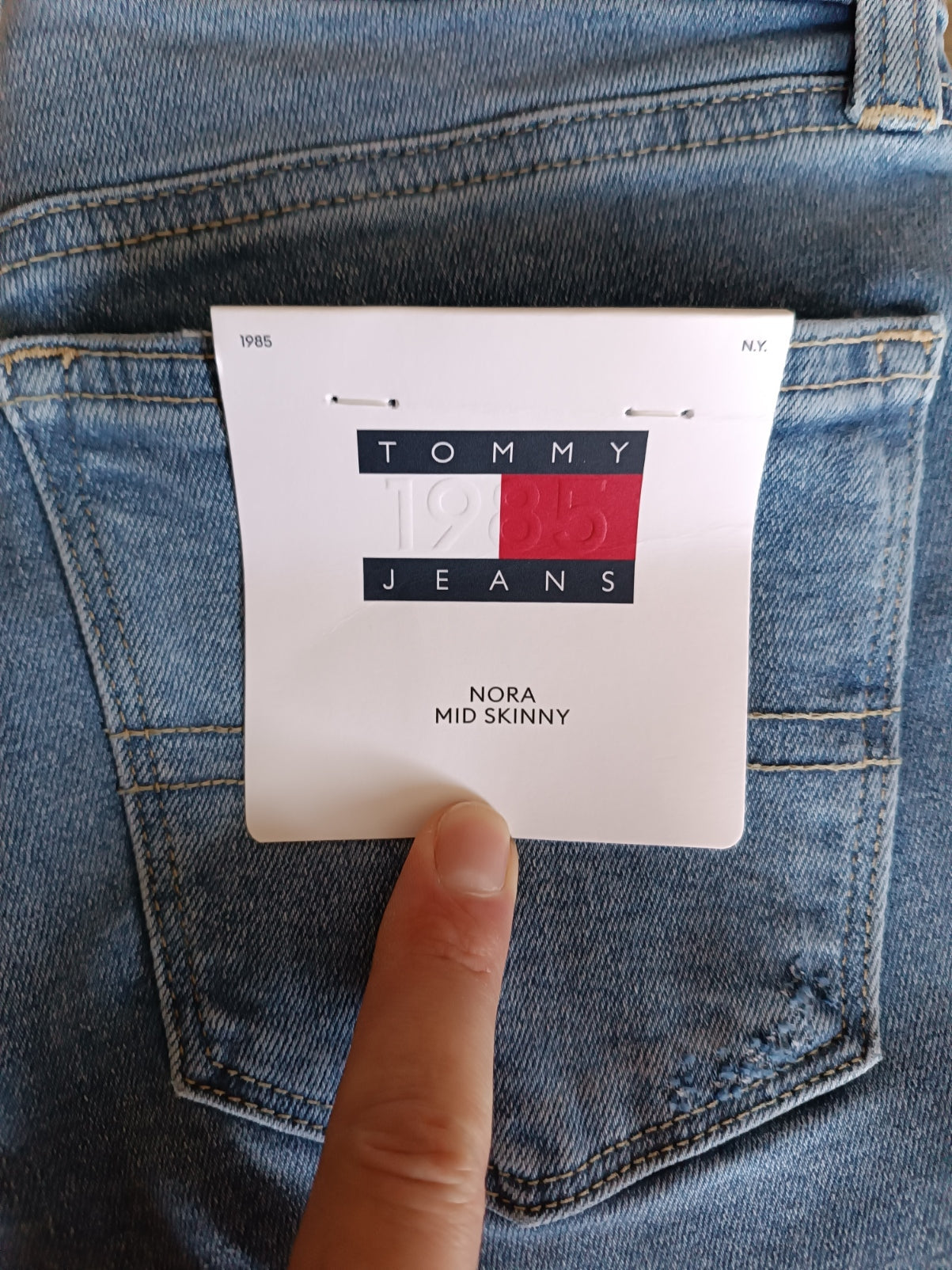Jean Femme Tommy Jeans Nora Mid Skinny Bleu Clair - W27 L32 Tommy Jeans