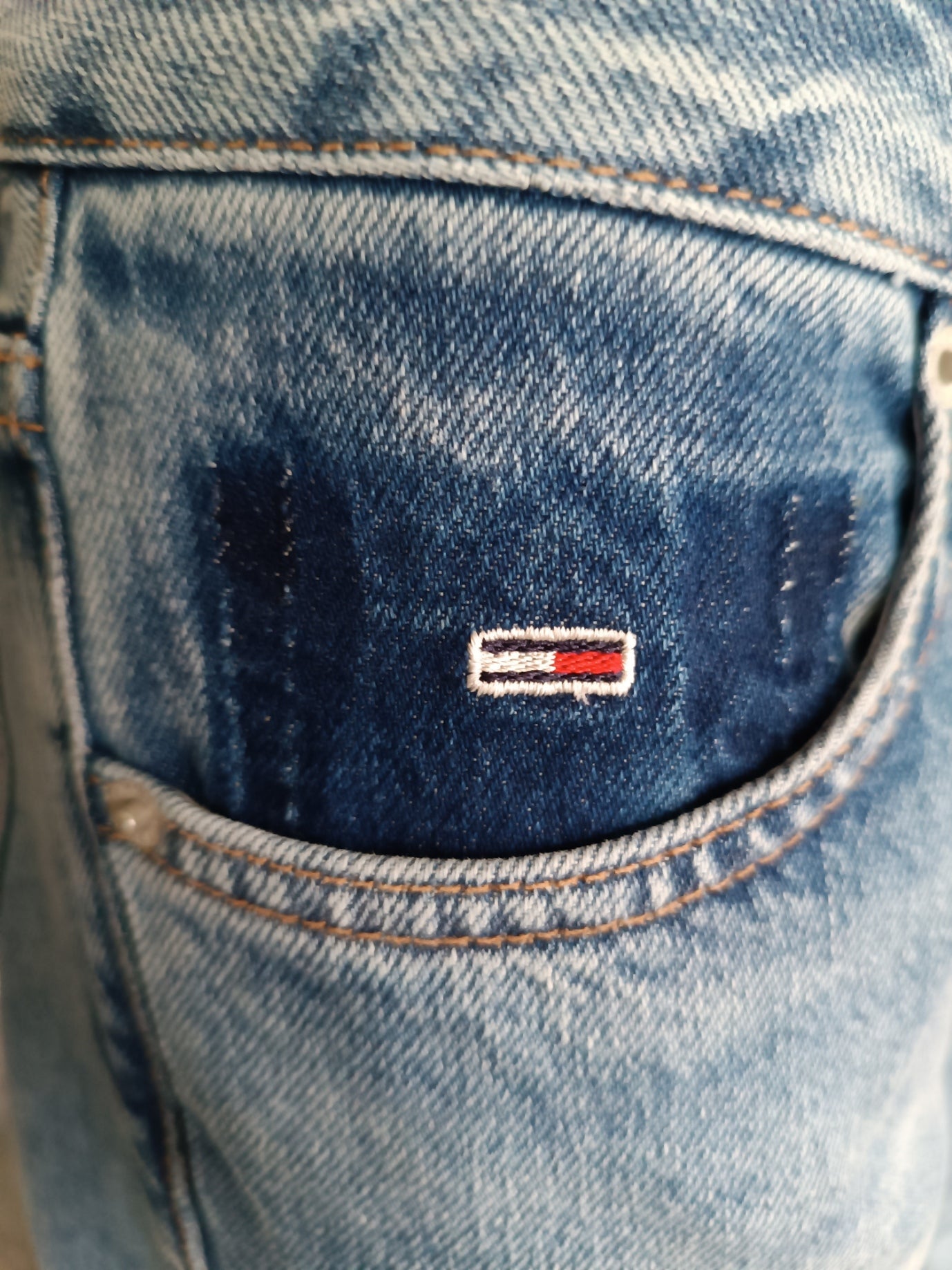 Jean Tommy Jeans Femme Straight Leg Medium Blue Délavé - SOPHIE LW STR Taille : W27 L32 Tommy Jeans