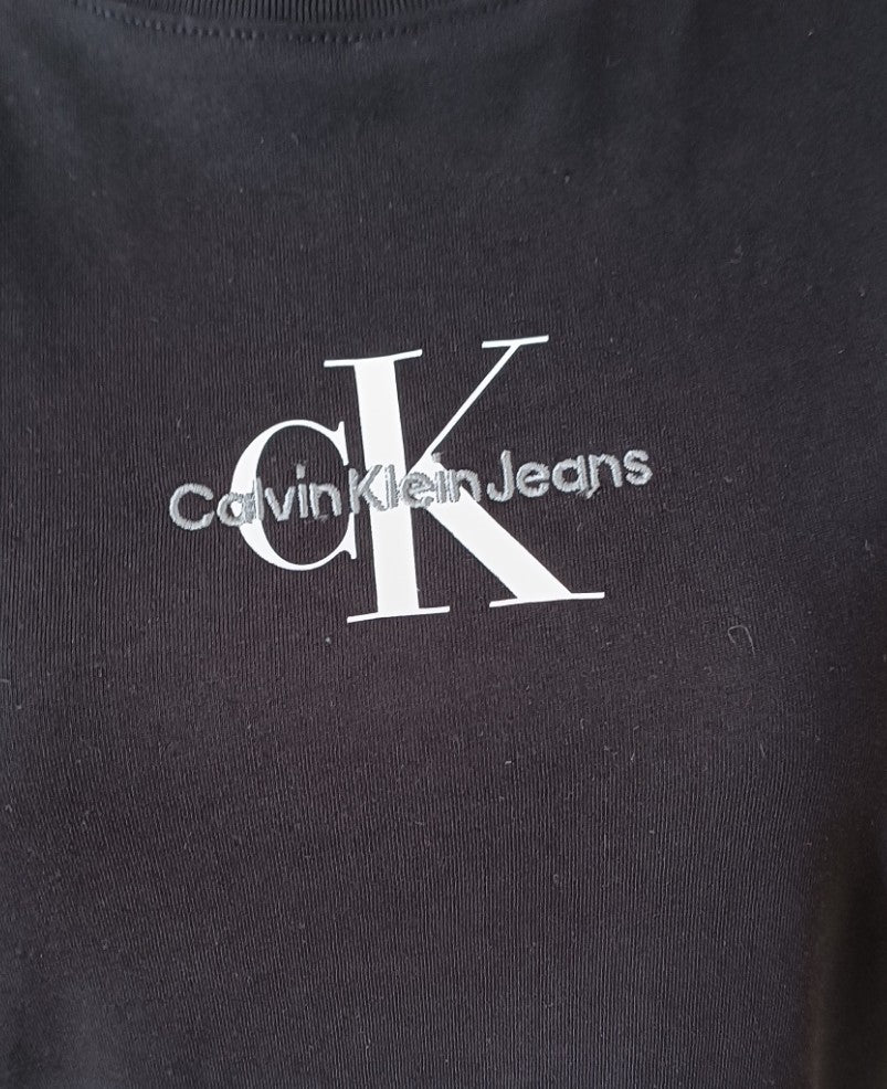 T-Shirt Calvin Klein Jeans – Logo CK Monogram Noir taille XXL