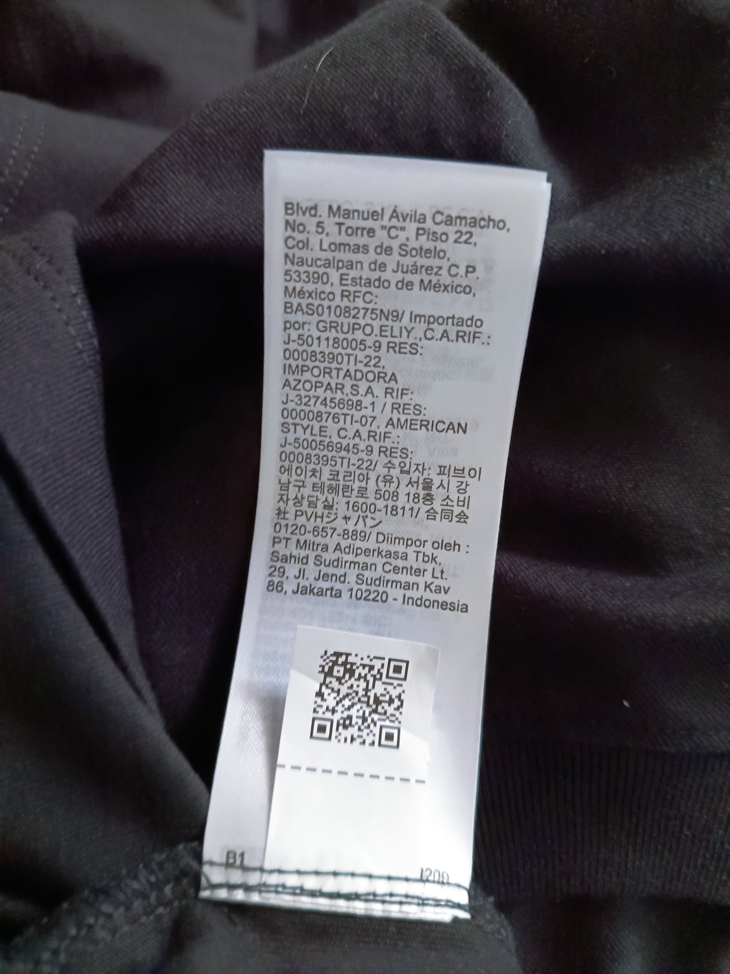 T-Shirt Calvin Klein Jeans – Logo CK Monogram Noir taille XXL