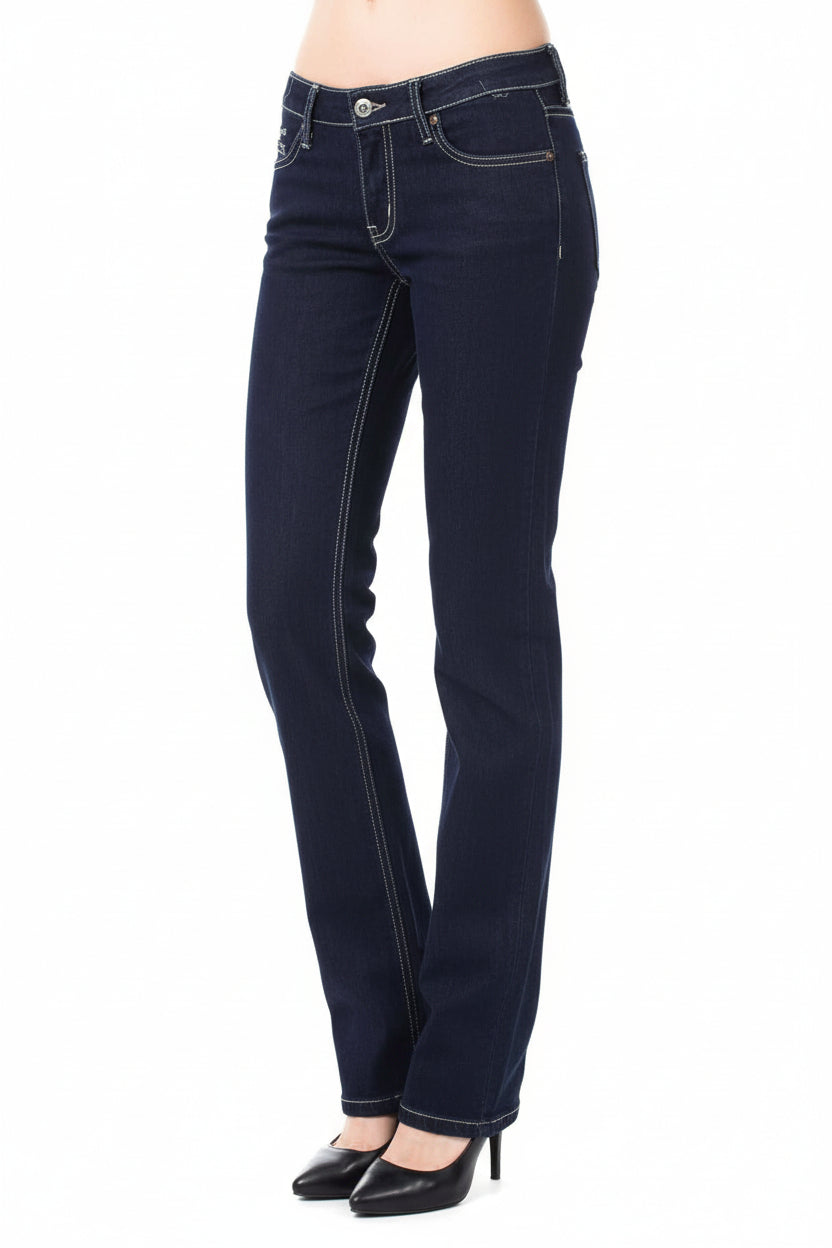 Jean Ungaro Fever Bleu Foncé Premium - Coupe Élégante Femme - IMPOSE TON STYLL