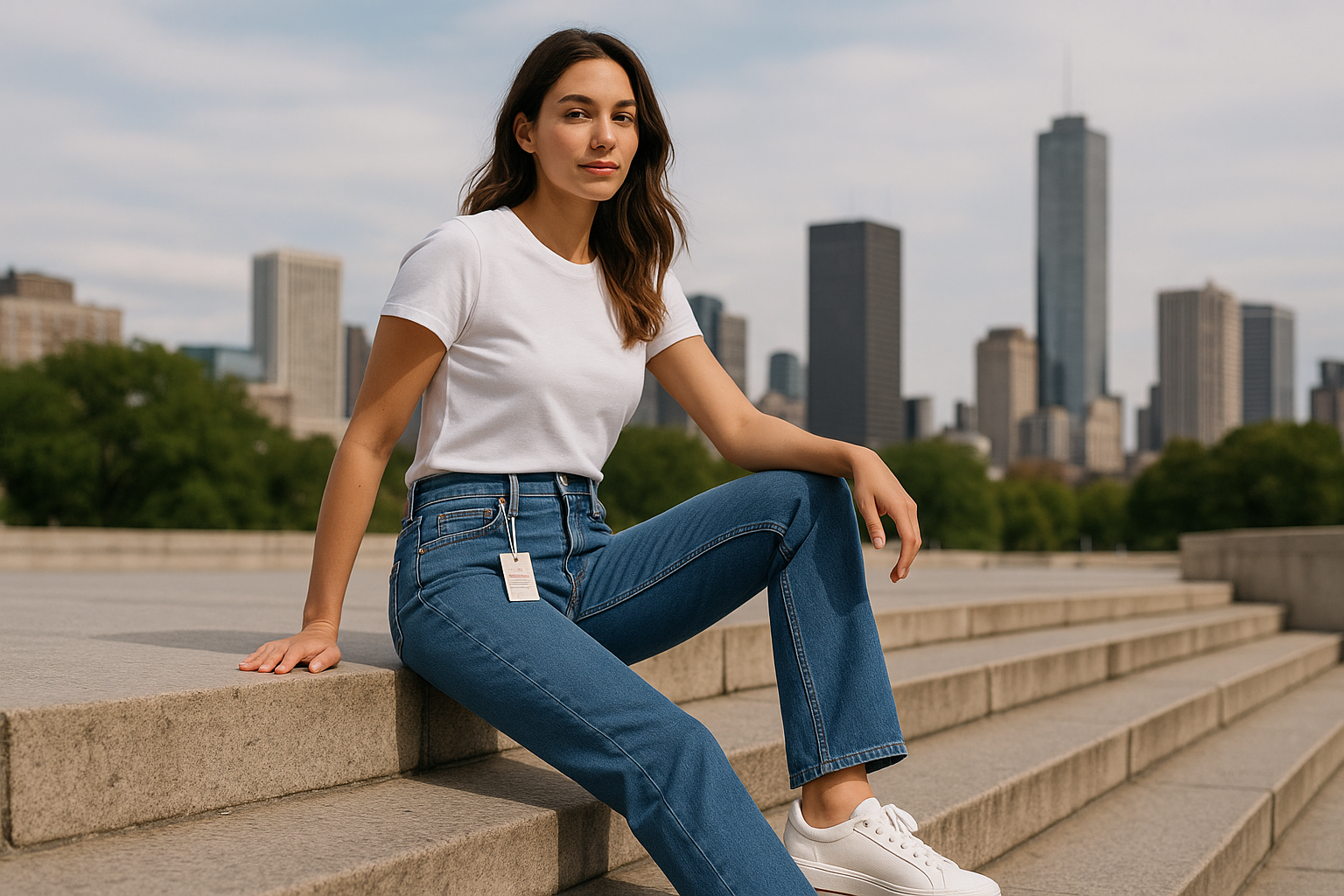 Assise décontractée