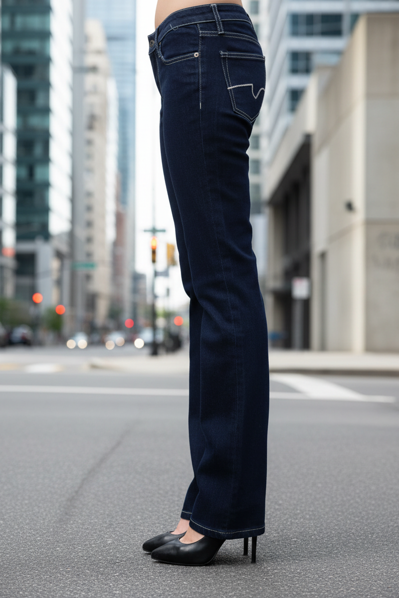 Jean Ungaro Fever Femme Bleu - Denim Premium Italien Coupe Moderne