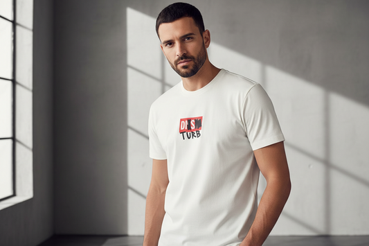 T-shirt Diesel Homme Blanc T-DIEGOS-B10 Coton Premium - Printemps/Été - IMPOSE TON STYLL