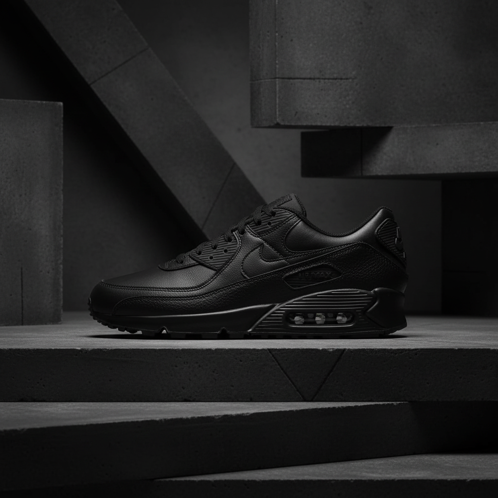 Nike Sneakers Homme Noir - Baskets Cuir et Synthétique CZ5594-001