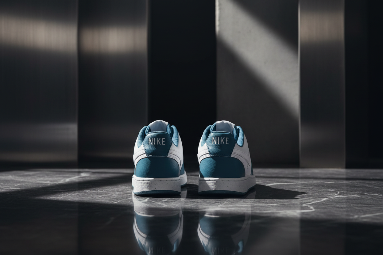 Nike Sneakers Femme Blanc Vert - Baskets Mode Confort Premium