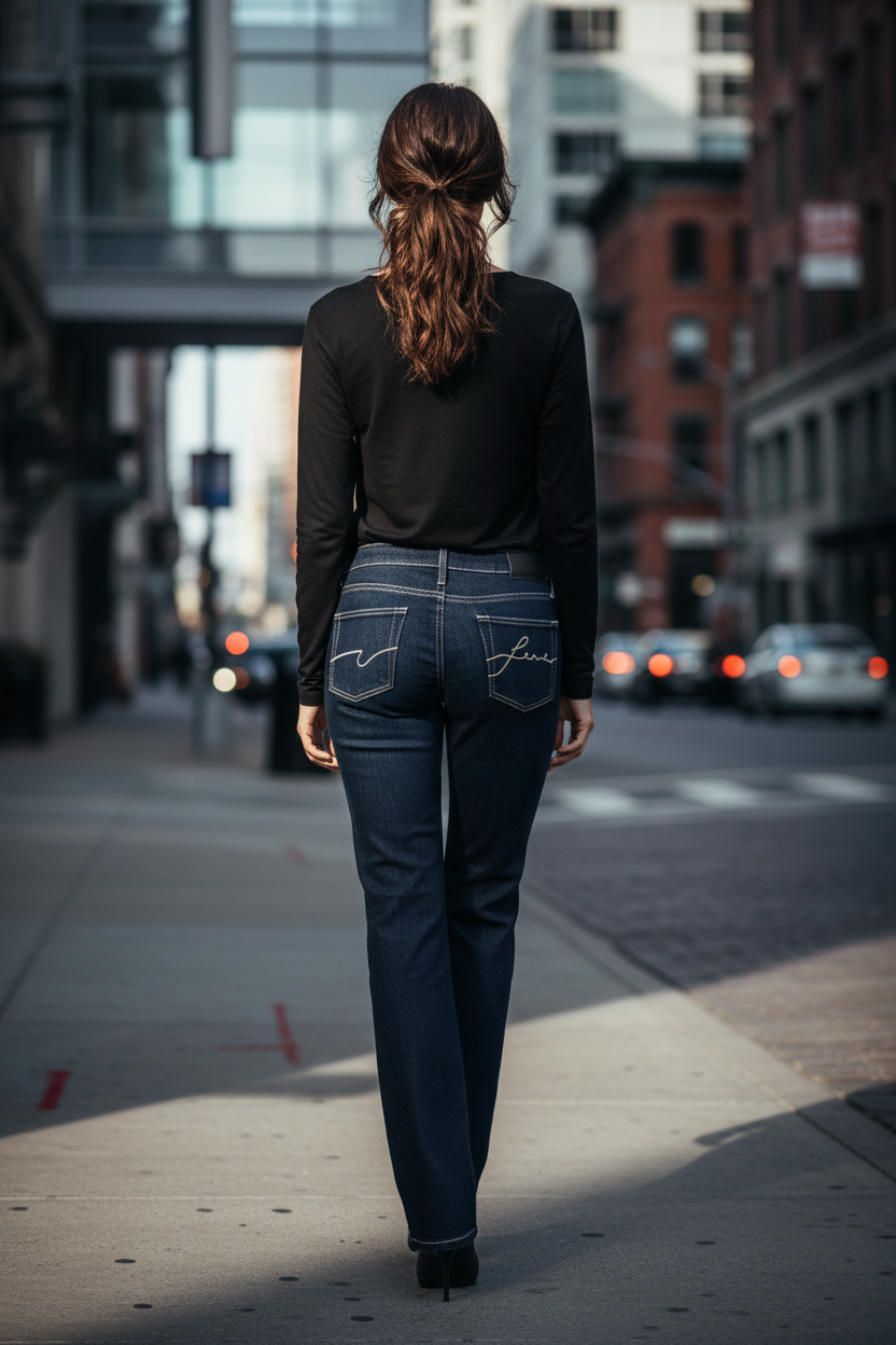 Jean Ungaro Fever Femme Bleu - Denim Premium Italien Coupe Moderne