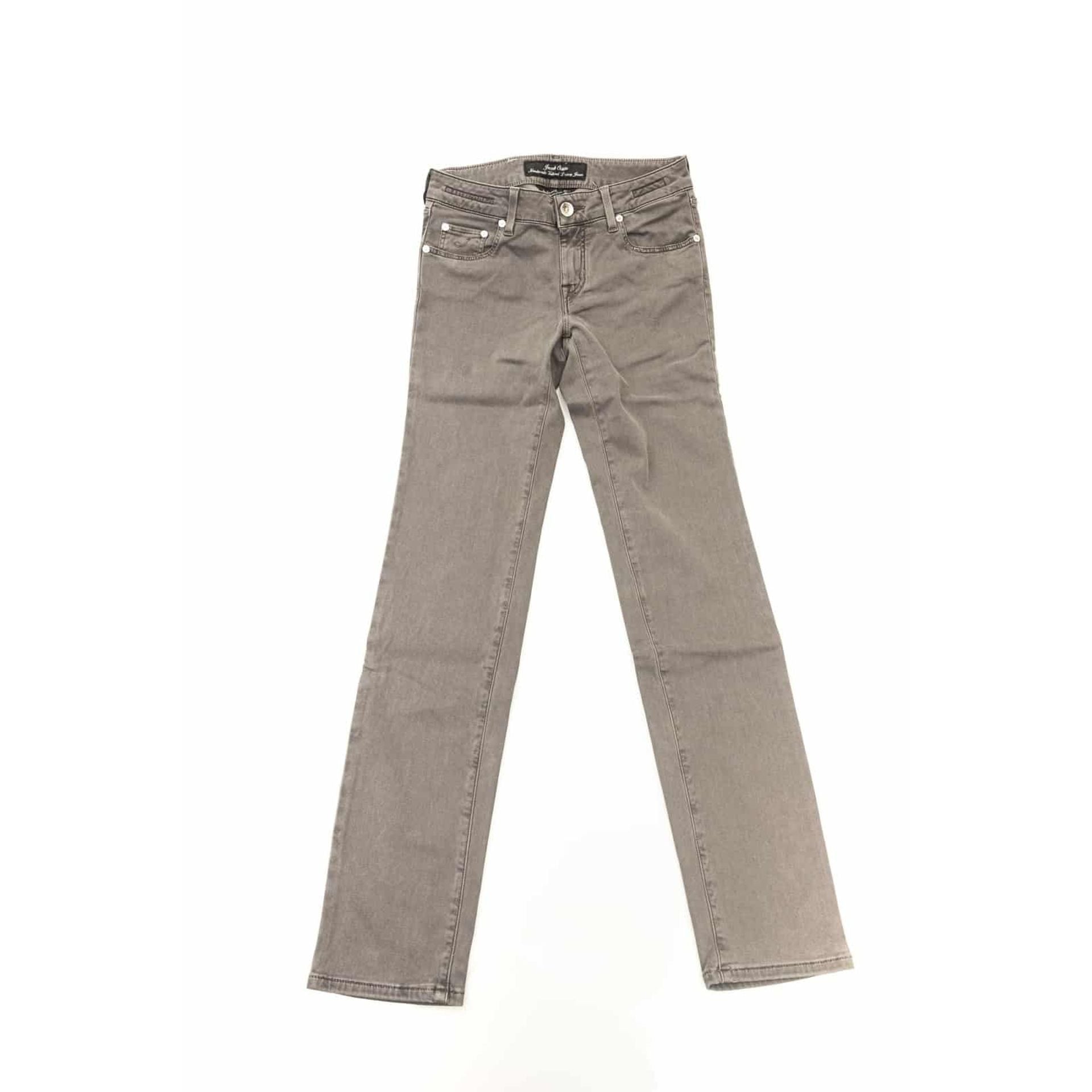 Jean Femme Jacob Cohen Jocelyn Straight Gris Anthracite - Made in Italy - IMPOSE TON STYLL