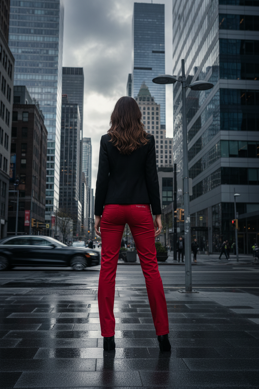 Pantalon Ungaro Fever Rouge Élégant - Coupe Moderne Femme