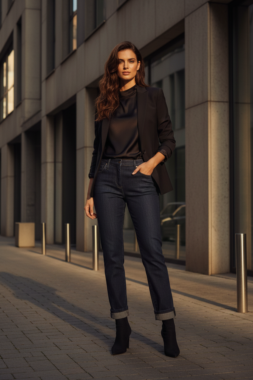 Jean Femme Jacob Cohen Brigitte Slim Bleu Délavé - Made in Italy - IMPOSE TON STYLL