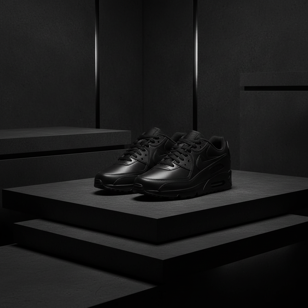 Nike Sneakers Homme Noir - Baskets Cuir et Synthétique CZ5594-001