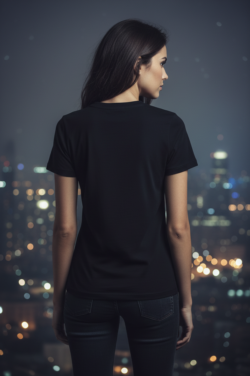 CKJ Col Rond Noir – Dos
