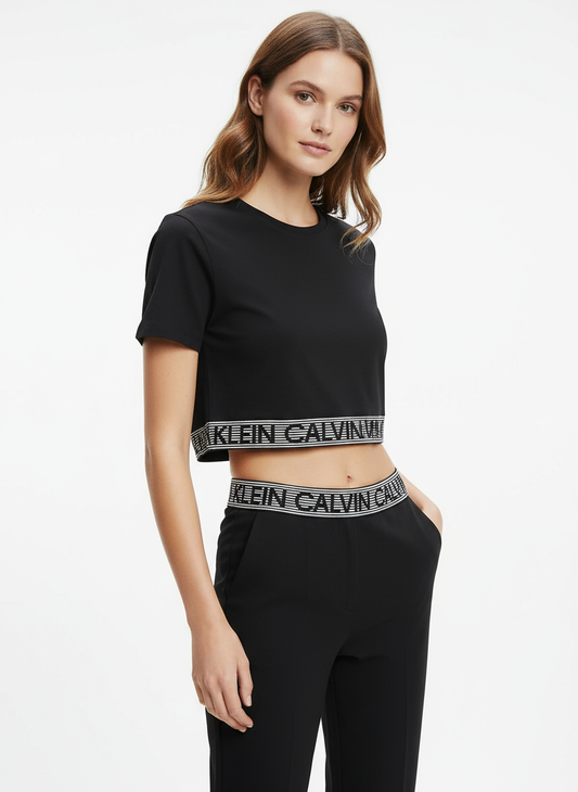 Crop Top Calvin Klein - Vue trois-quarts