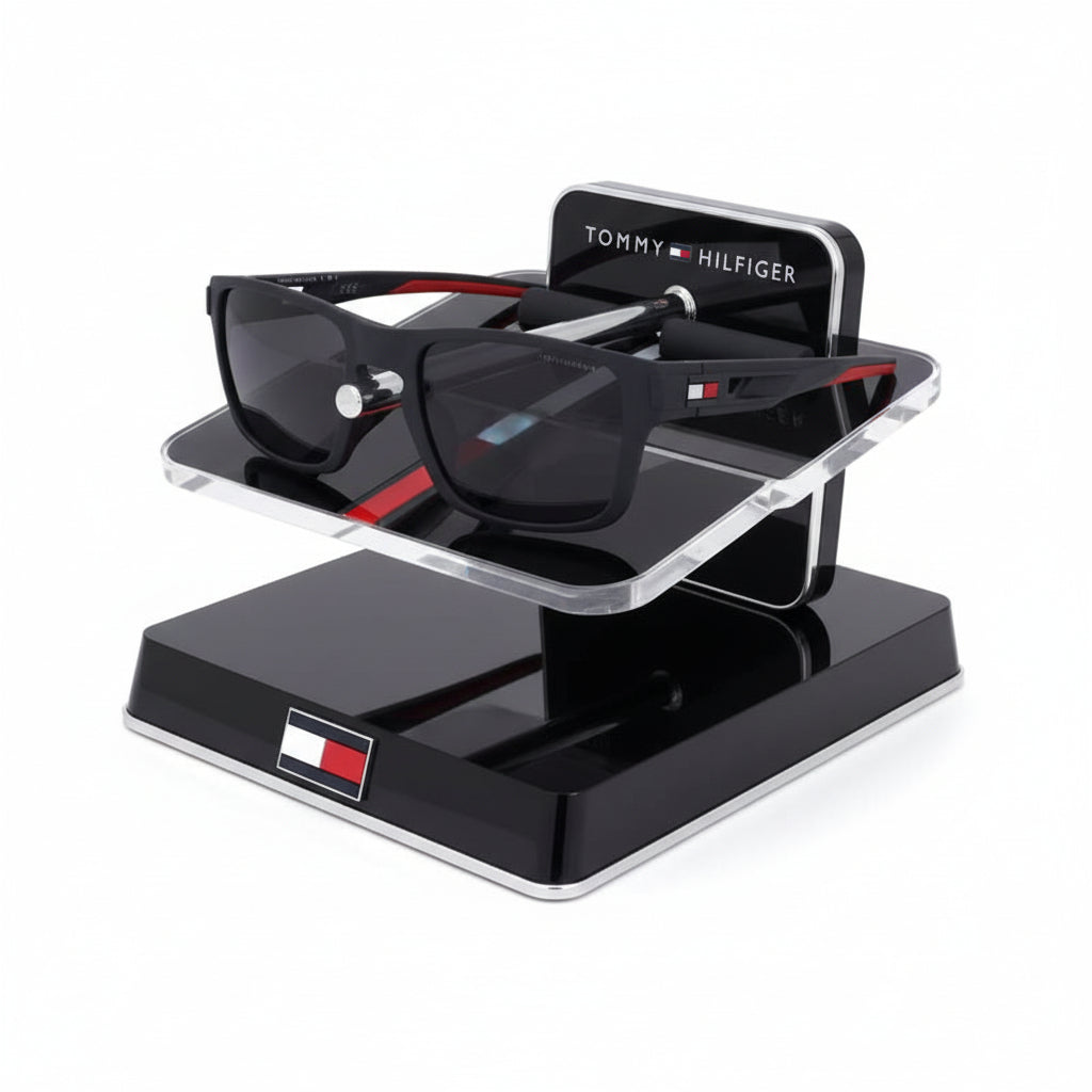 Lunettes de Soleil Tommy Hilfiger Homme TH1952S - Monture Acétate Noir Navy Tommy Hilfiger