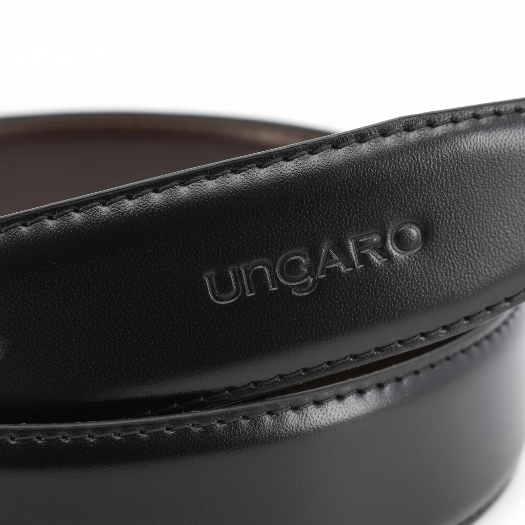 Ceinture Cuir Homme Ungaro Made in Italy - Marron Foncé - IMPOSE TON STYLL